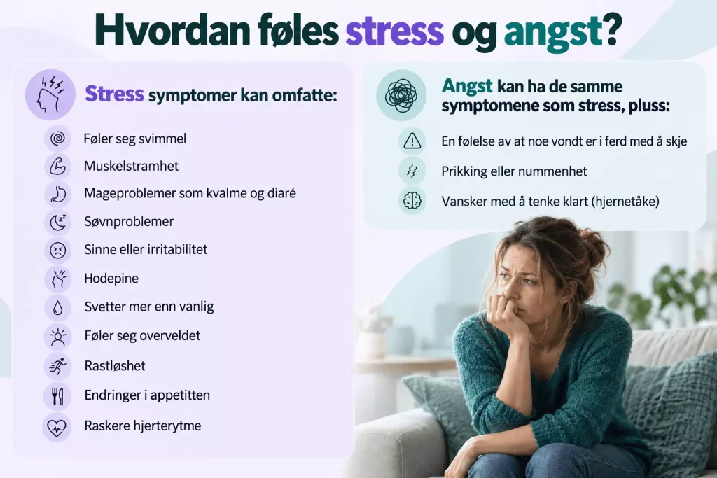 Hvordan føles stress og angst?