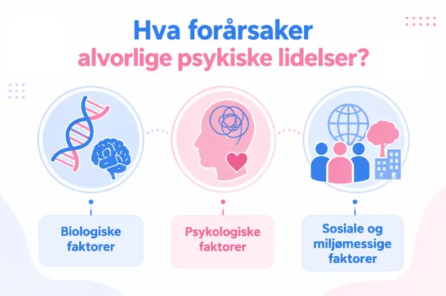 Hva forårsaker alvorlige psykiske lidelser?