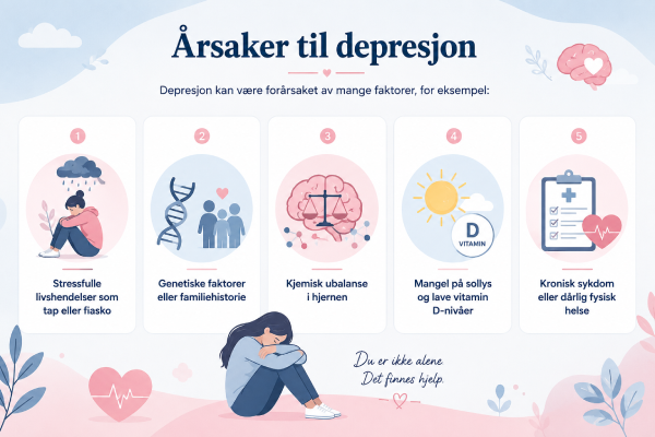 Årsaker til depresjon