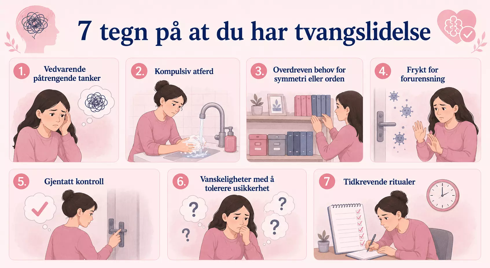 7 tegn på at du har tvangslidelse