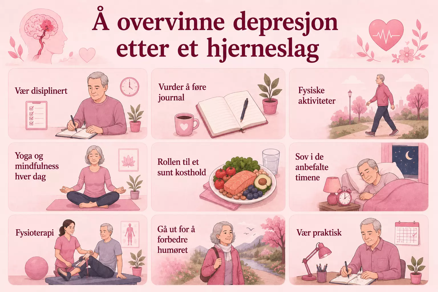 Å overvinne depresjon etter et hjerneslag