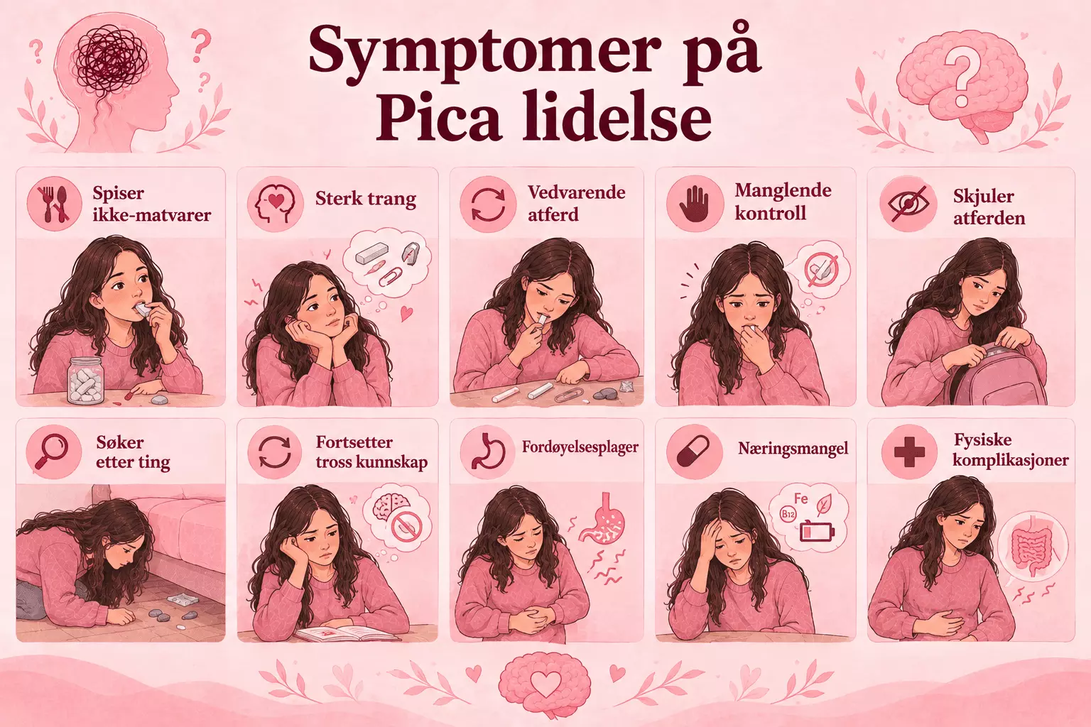 Symptomer på Pica lidelse