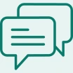 Megaphone and people icon