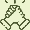 Hands joined icon