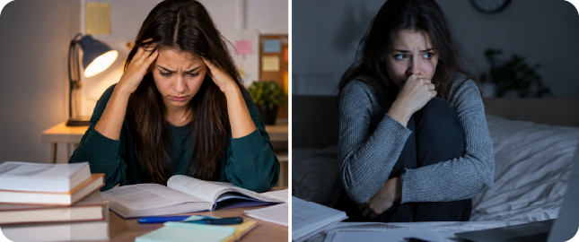 Hva er forskjellen mellom eksamensstress og eksamensangst?