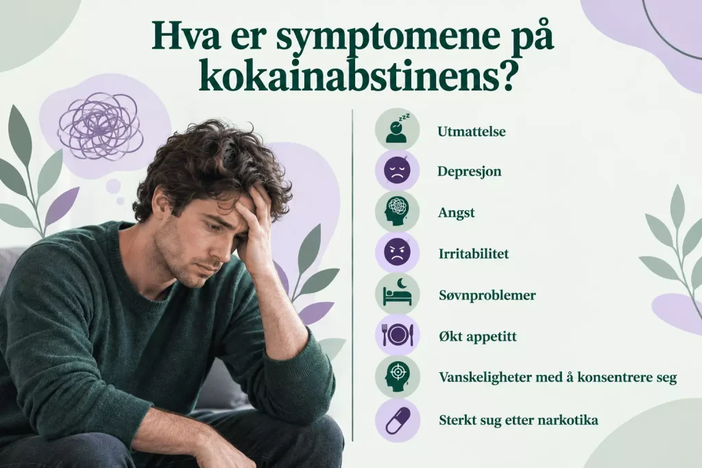 Hva er symptomene på kokainabstinens?