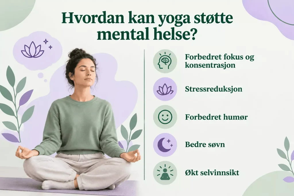 Hvordan kan yoga støtte mental helse?