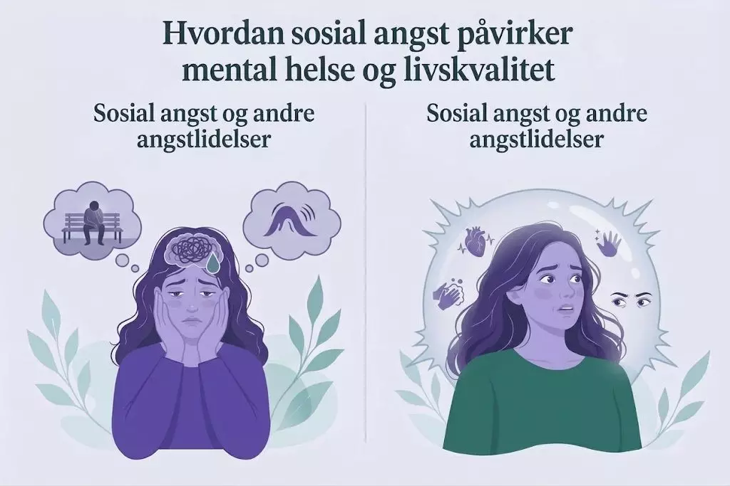 Hvordan sosial angst påvirker mental helse og livskvalitet