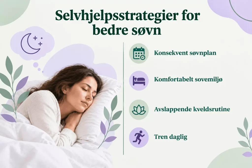 Selvhjelpsstrategier for bedre søvn